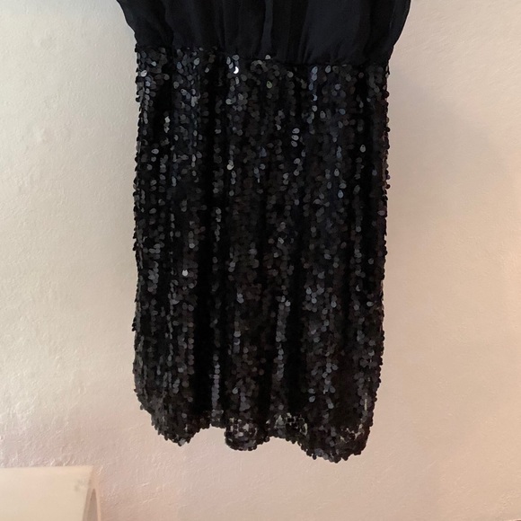 Joie & I Black Sequins Dress Sz M NWOT - Picture 4 of 6